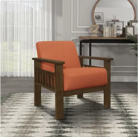 Kyrie Accent Chair in Orange by Homelegance
