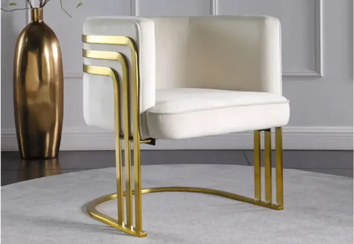 Rays Velvet Accent Chair