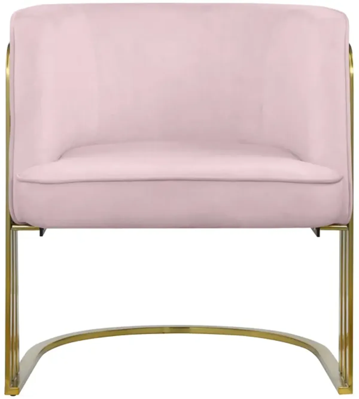 Rays Velvet Accent Chair in Pink by Meridian Furniture