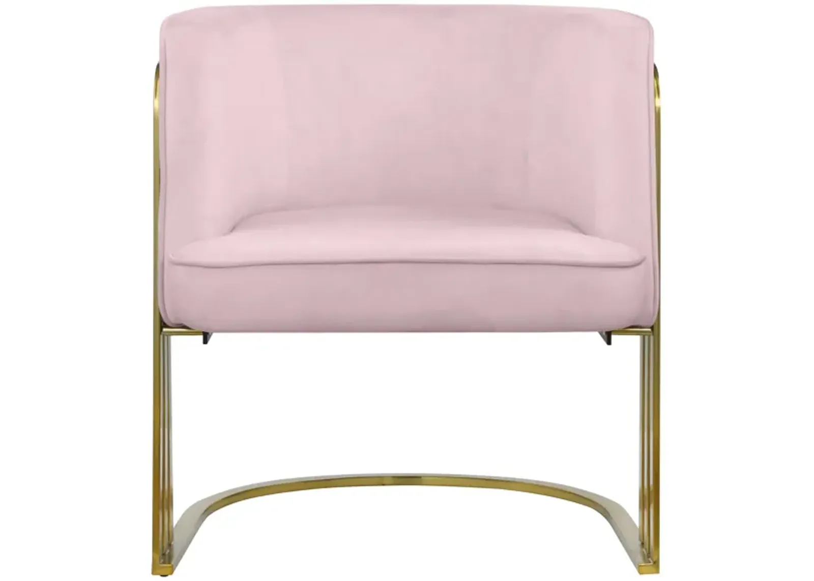 Rays Velvet Accent Chair in Pink by Meridian Furniture