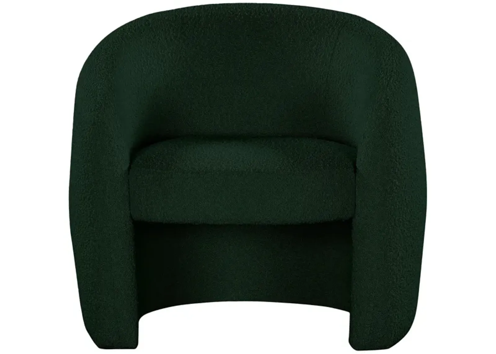 Acadia Boucle Fabric Accent Chair in Green by Meridian Furniture