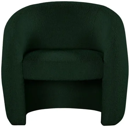 Acadia Boucle Fabric Accent Chair in Green by Meridian Furniture