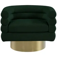 Tessa Boucle Fabric Accent Chair in Green by Meridian Furniture