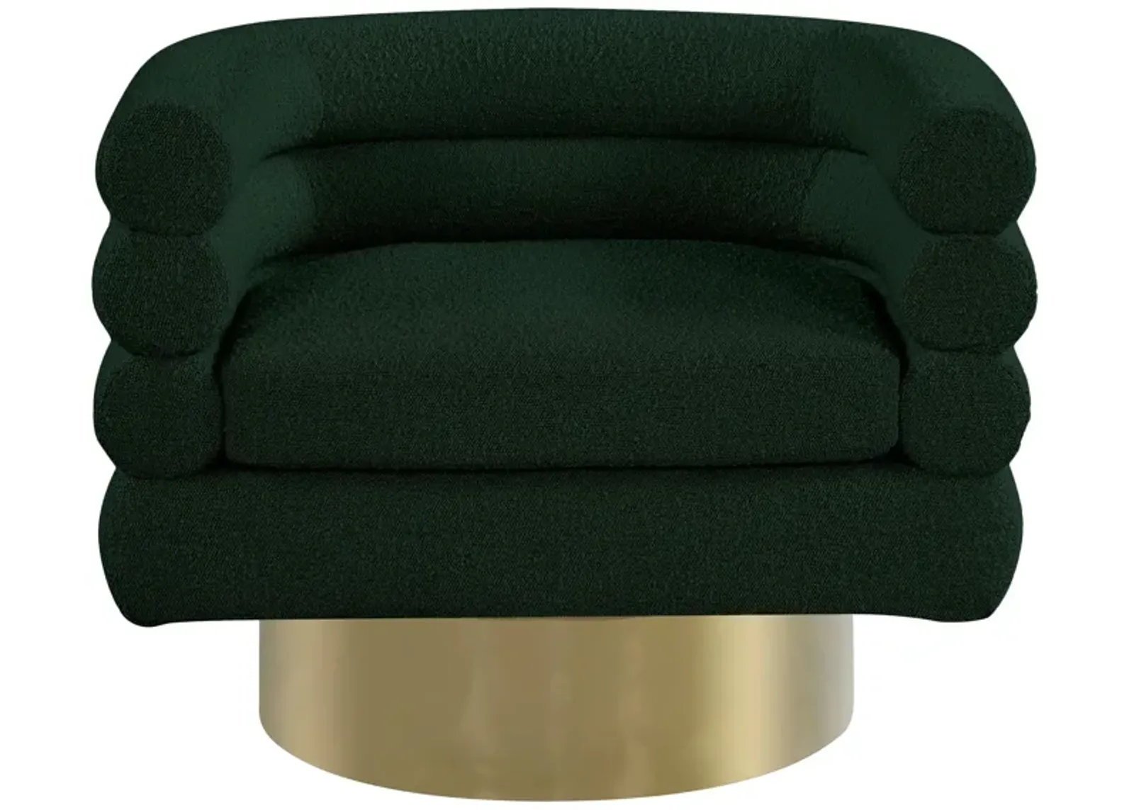 Tessa Boucle Fabric Accent Chair in Green by Meridian Furniture