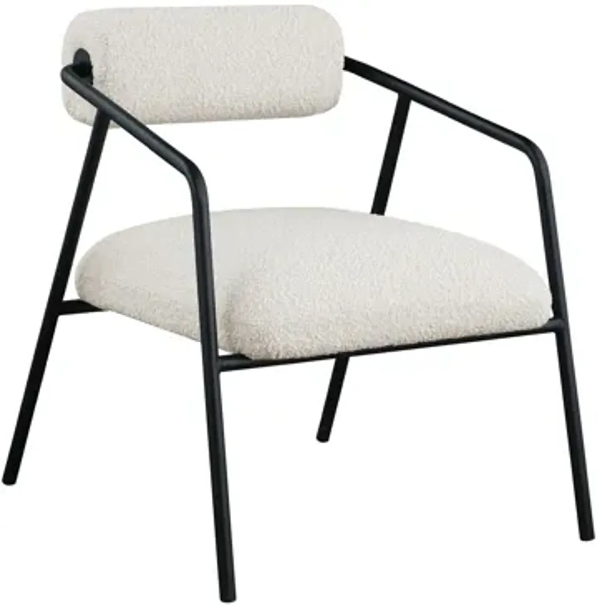 Carly Boucle Fabric Accent Chair