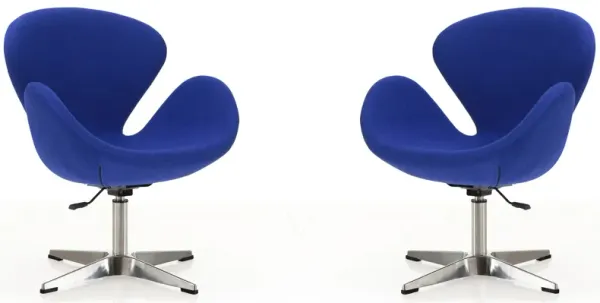 Raspberry Adjustable Swivel Chair (Set of 2)