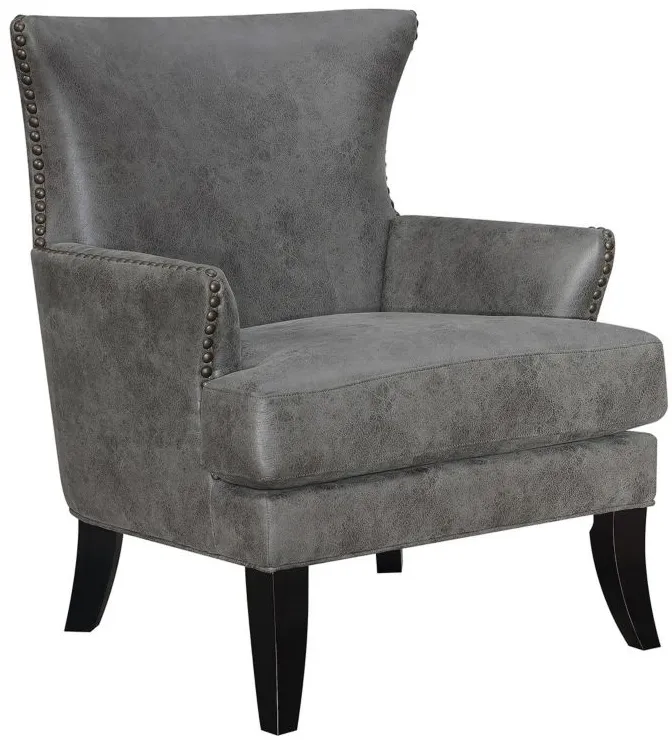 Nola Accent Chair in Dark Gray by Emerald Home Furnishings