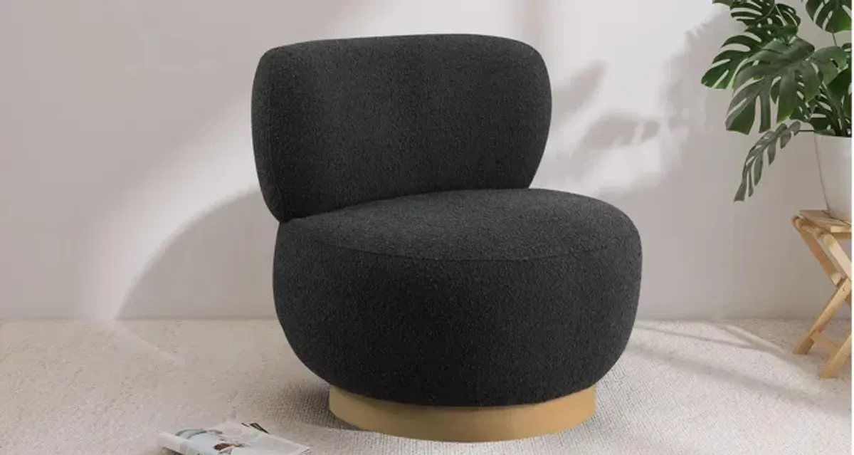 Calais Boucle Fabric Accent Chair