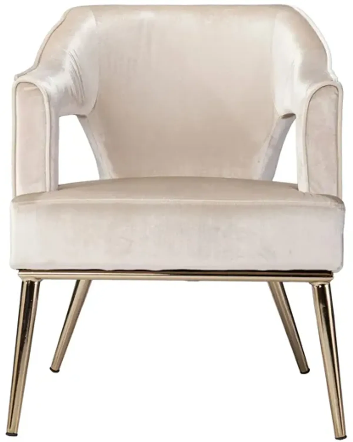 Regina Upholstered Accent Chair in Taupe by SEI Furniture