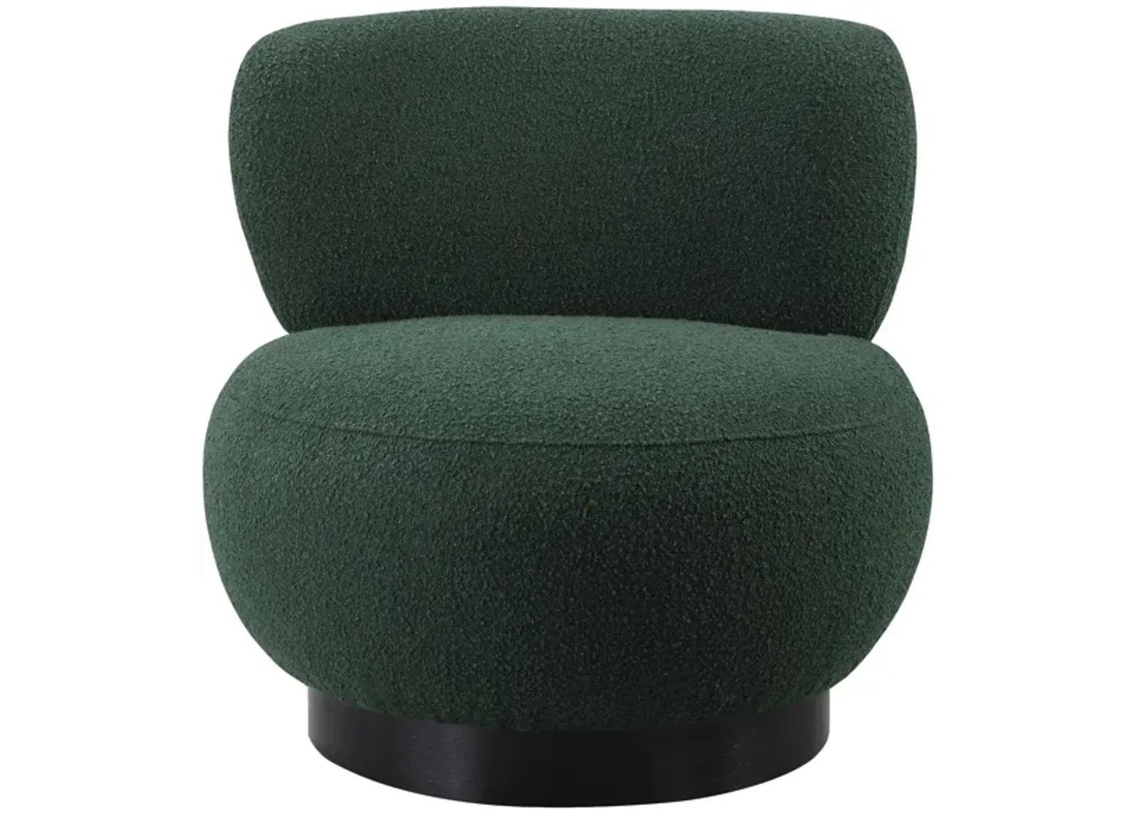 Calais Boucle Fabric Accent Chair in Green by Meridian Furniture