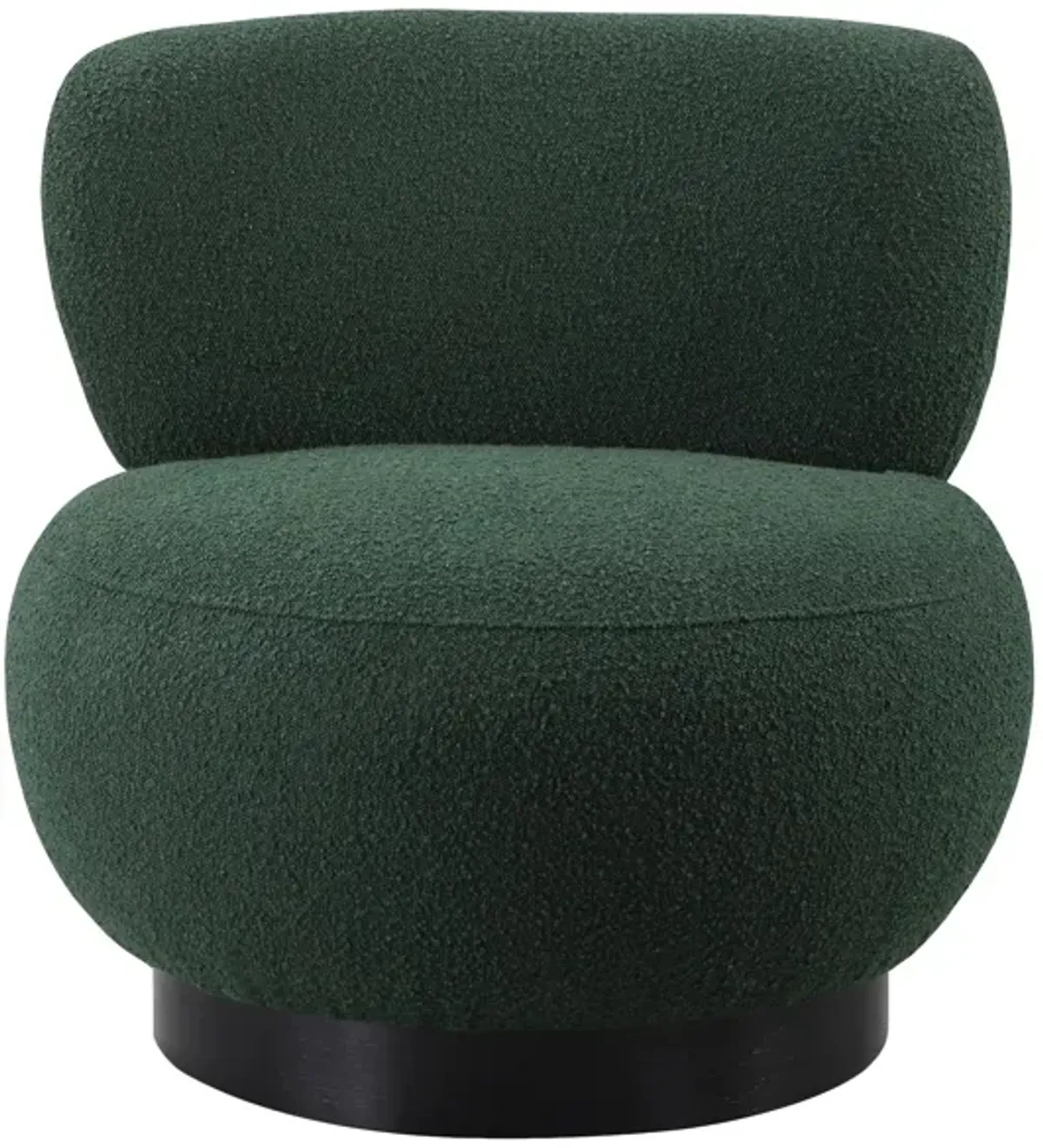 Calais Boucle Fabric Accent Chair in Green by Meridian Furniture