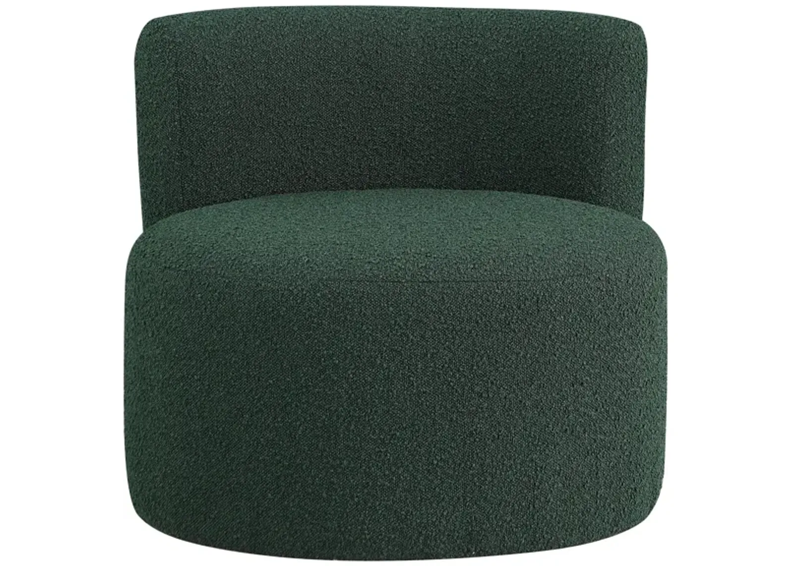 Como Boucle Fabric Accent Chair in Green by Meridian Furniture