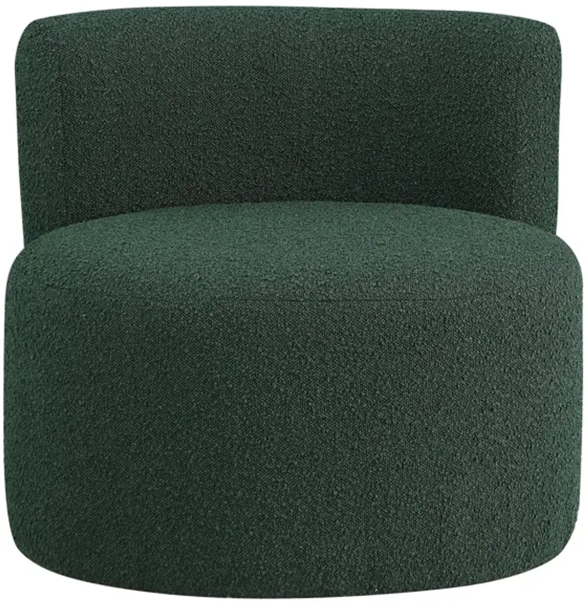 Como Boucle Fabric Accent Chair in Green by Meridian Furniture