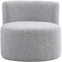 Como Boucle Fabric Accent Chair in Grey by Meridian Furniture