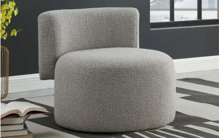 Como Boucle Fabric Accent Chair in Taupe by Meridian Furniture