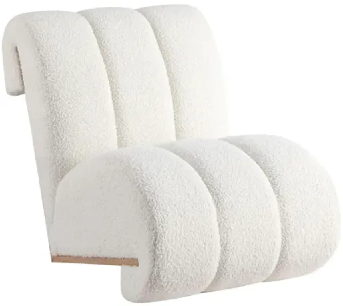 Swoon Faux Sheepskin Accent Chair