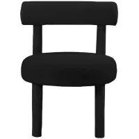 Parlor Boucle Fabric Accent Chair in Black by Meridian Furniture
