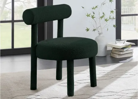 Parlor Boucle Fabric Accent Chair in Green by Meridian Furniture