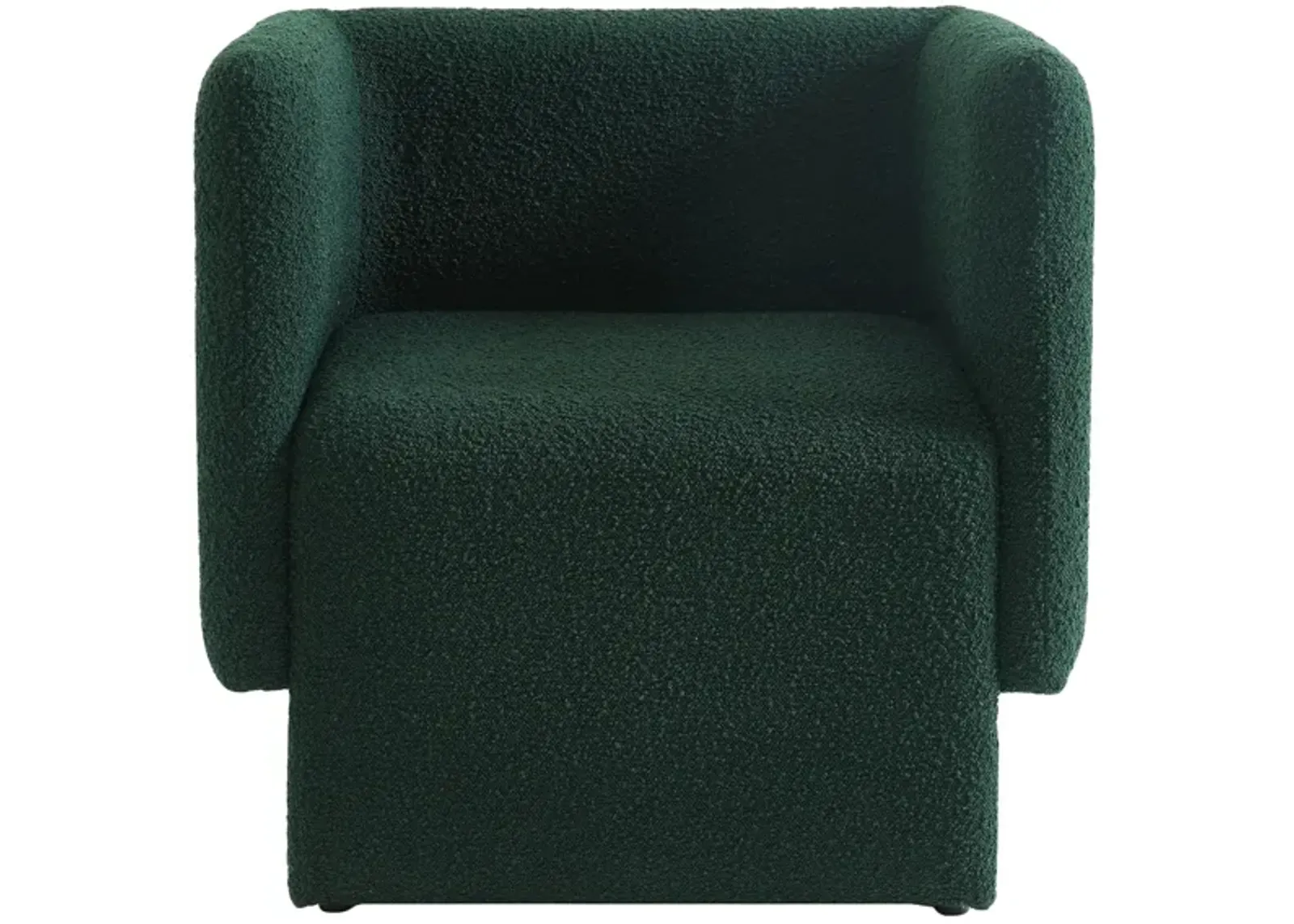 Vera Boucle Fabric Accent Chair in Green by Meridian Furniture