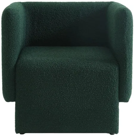 Vera Boucle Fabric Accent Chair in Green by Meridian Furniture