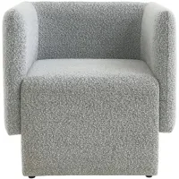 Vera Boucle Fabric Accent Chair in Grey by Meridian Furniture