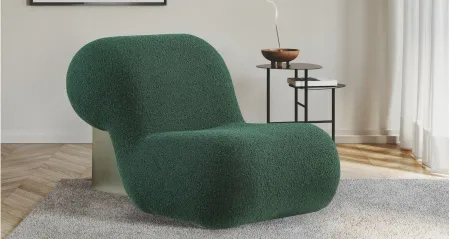 Quadra Fabric Accent Chair in Green by Meridian Furniture