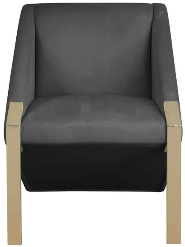 Rivet Velvet Accent Chair