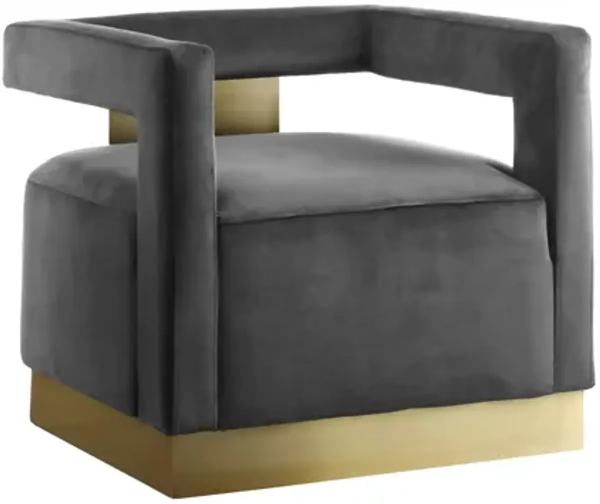 Armani Velvet Accent Chair
