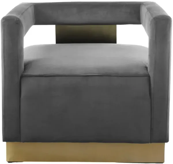 Armani Velvet Accent Chair