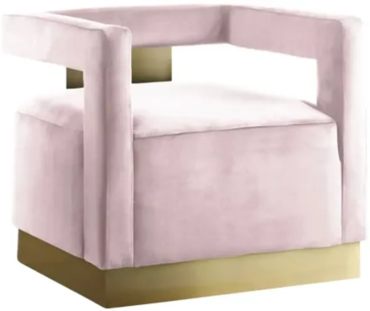 Armani Velvet Accent Chair