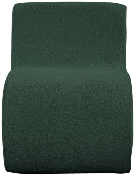 Desiree Boucle Fabric Accent Chair in Green by Meridian Furniture
