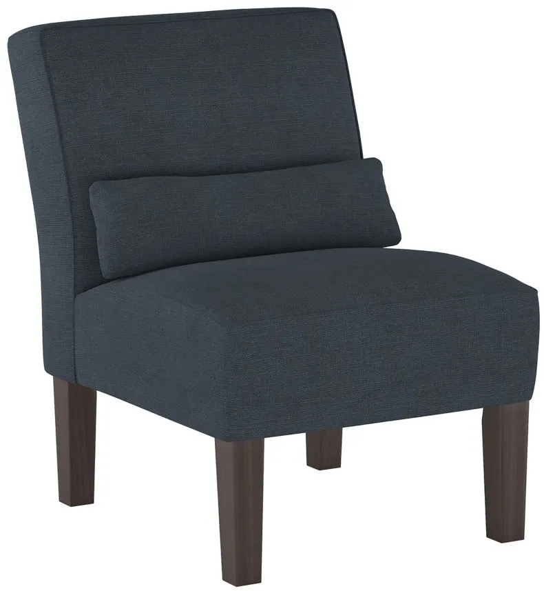 Avondale Accent Chair in Linen Navy by Skyline