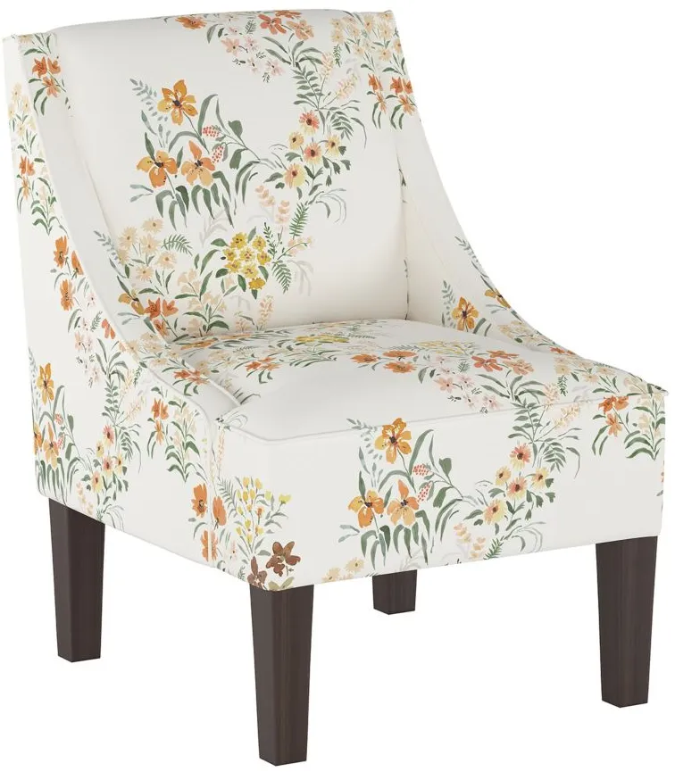 Tatum Accent Chair in Lucinda Floral Harvest by Skyline
