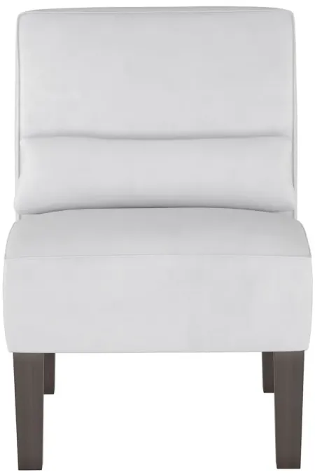 Avondale Accent Chair in Velvet White by Skyline