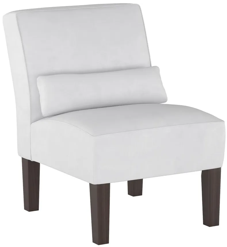 Avondale Accent Chair in Velvet White by Skyline