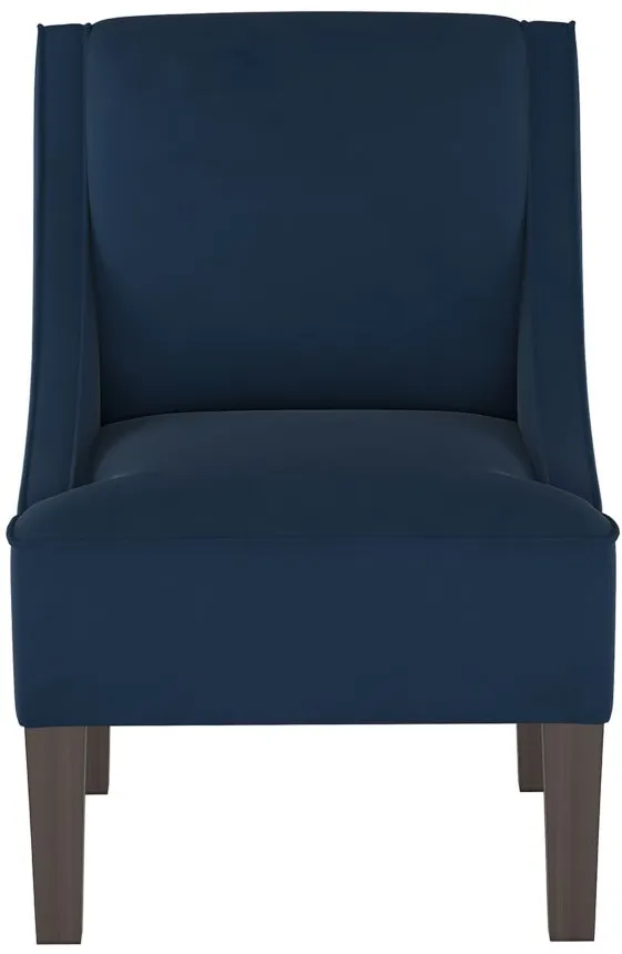 Tatum Accent Chair in Velvet Ink by Skyline