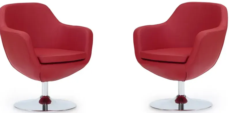 Caisson Swivel Accent Chair (Set of 2)