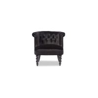 Flax Vanity Accent Chair in Black by Wholesale Interiors