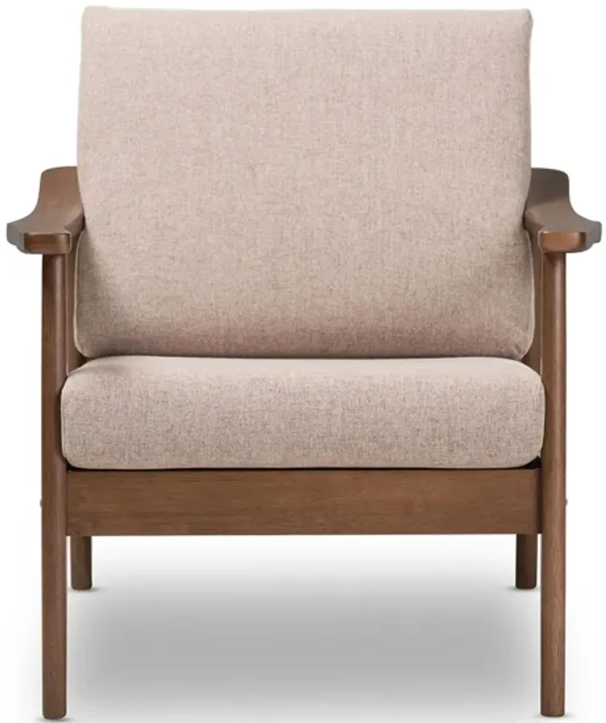 Venza Lounge Chair in Light Brown/"Walnut" Brown by Wholesale Interiors