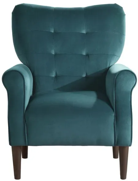 Saratoga Accent Chair in Teal by Homelegance