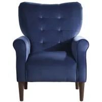 Saratoga Accent Chair in Navy Blue by Homelegance