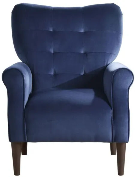 Saratoga Accent Chair in Navy Blue by Homelegance