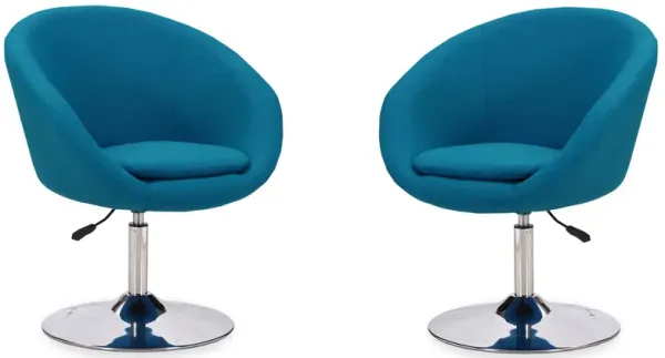 Hopper Swivel Adjustable Height Chair (Set of 2)
