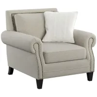 Celia Saxon Accent Chair in Saxon Beige by Emerald Home Furnishings