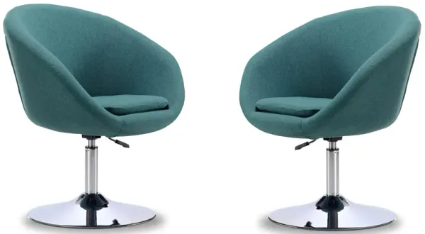 Hopper Swivel Adjustable Height Chair (Set of 2)