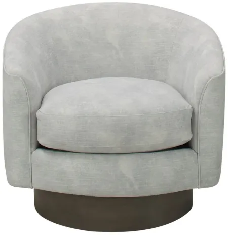 Blair Swivel Chair in Grey by Bernhardt