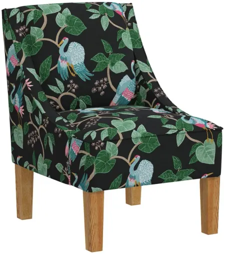Sonny Chair in Josephine Chinoiserie Black by Skyline