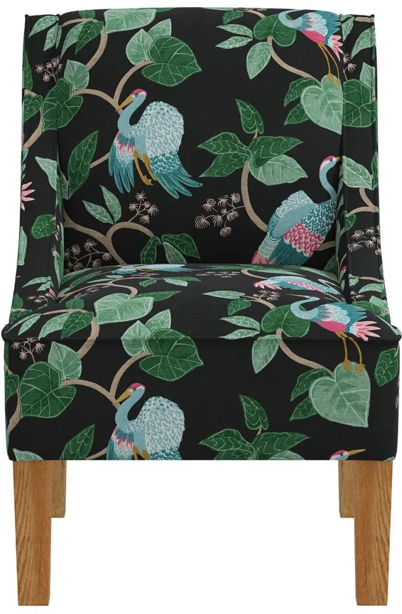 Sonny Chair in Josephine Chinoiserie Black by Skyline