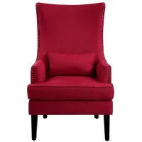 Arianna Wingback Chair in Red by Homelegance
