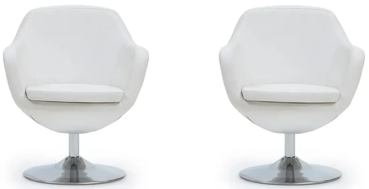 Caisson Swivel Accent Chair (Set of 2)
